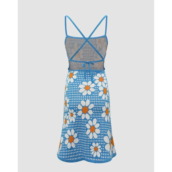 NWT Cider‎ Women's Size Small Multicolor Daisy Print Sleeveless Mini Dress - Picture 4 of 7